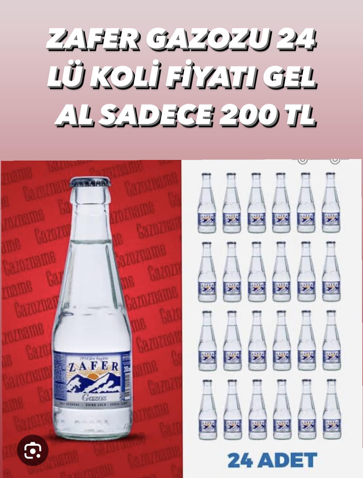 1934’den bugüne benzersiz lezzet; #eskizafergazozu                                                                      